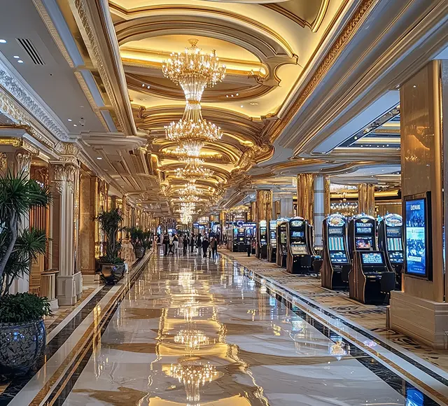 AI Music creation Casino Las Vegas ambient