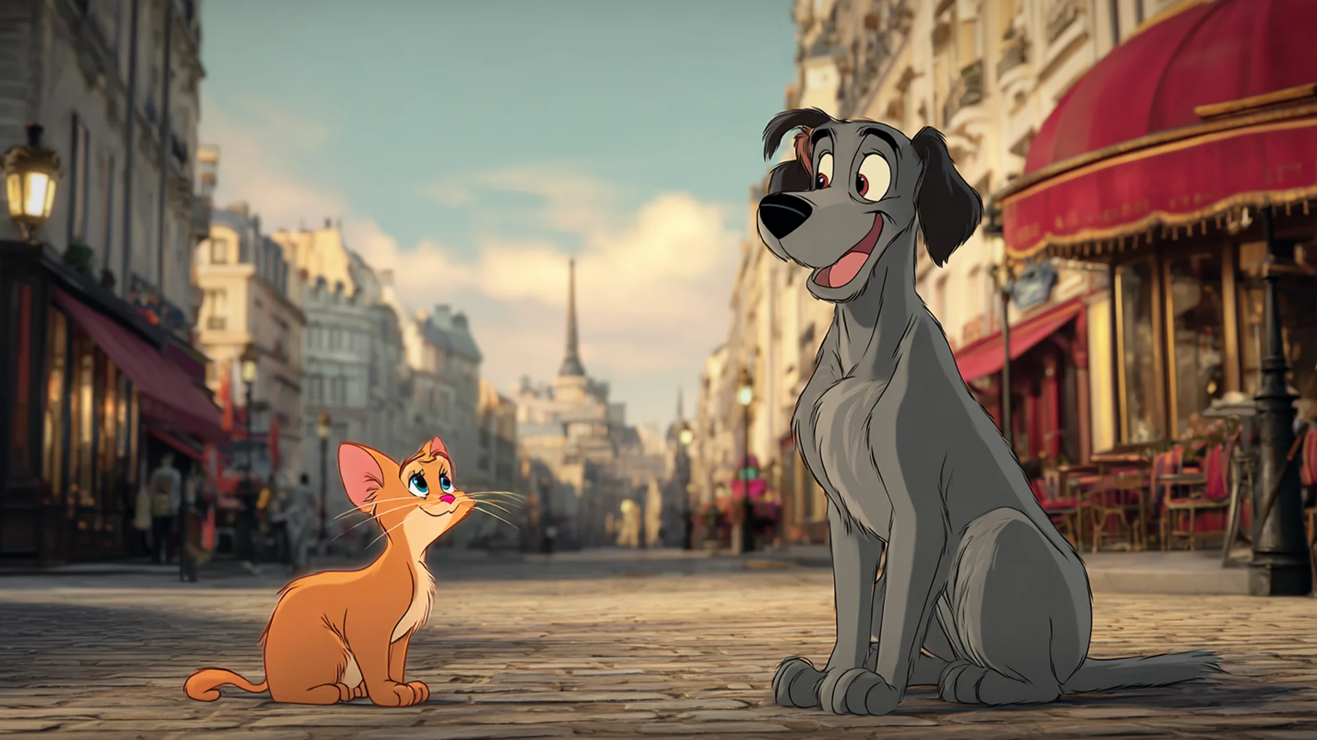 AI Cartoon Character Disney Old Style 2D