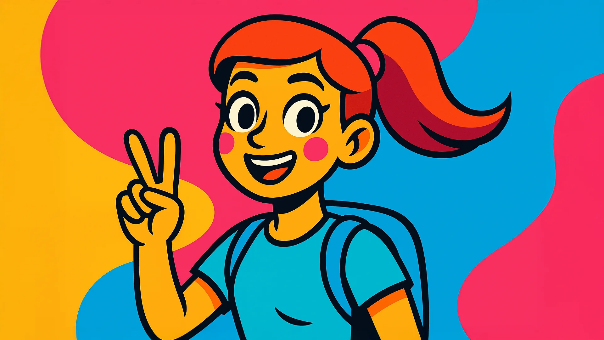 AI Cartoon character Vector Pop Art